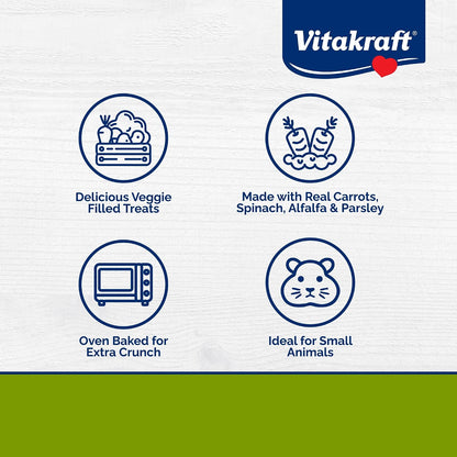 Vitakraft biscuit snack for rabbits and guinea pigs displaying the dual texture.