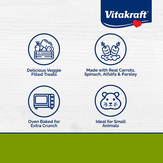 Vitakraft biscuit snack for rabbits and guinea pigs displaying the dual texture.