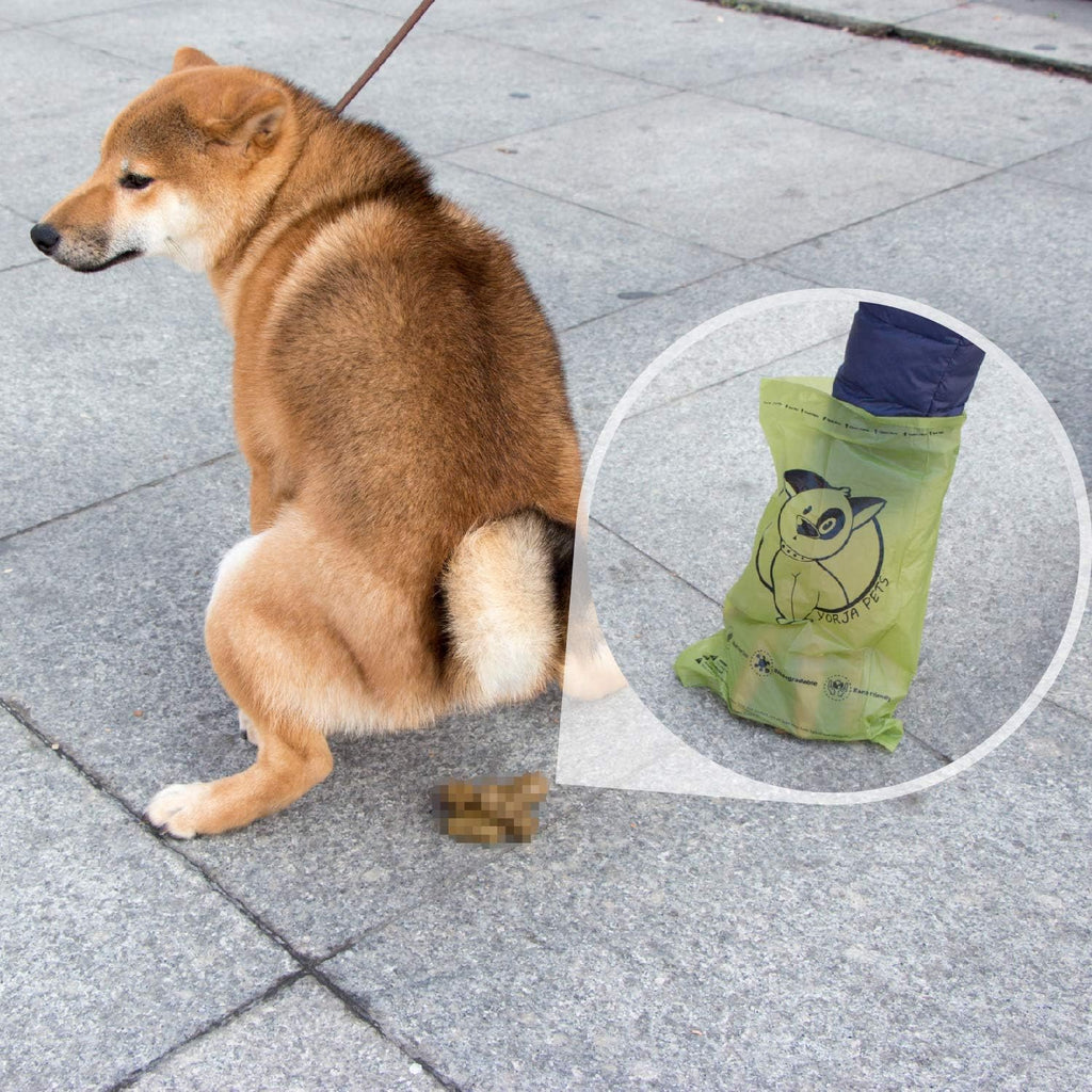 Premium plant based material texture of strong puppy clean up bags