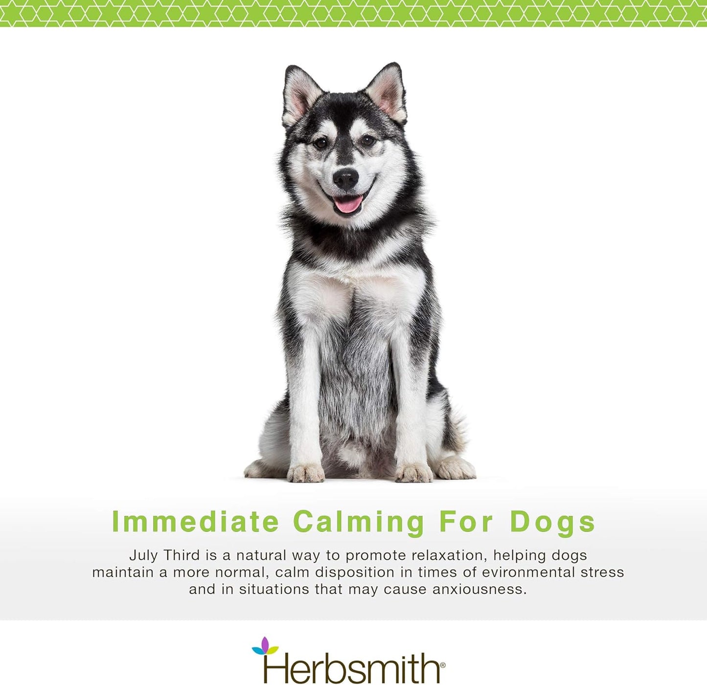 Herbsmith July Third natural herbal dog supplement large chews texture detail.