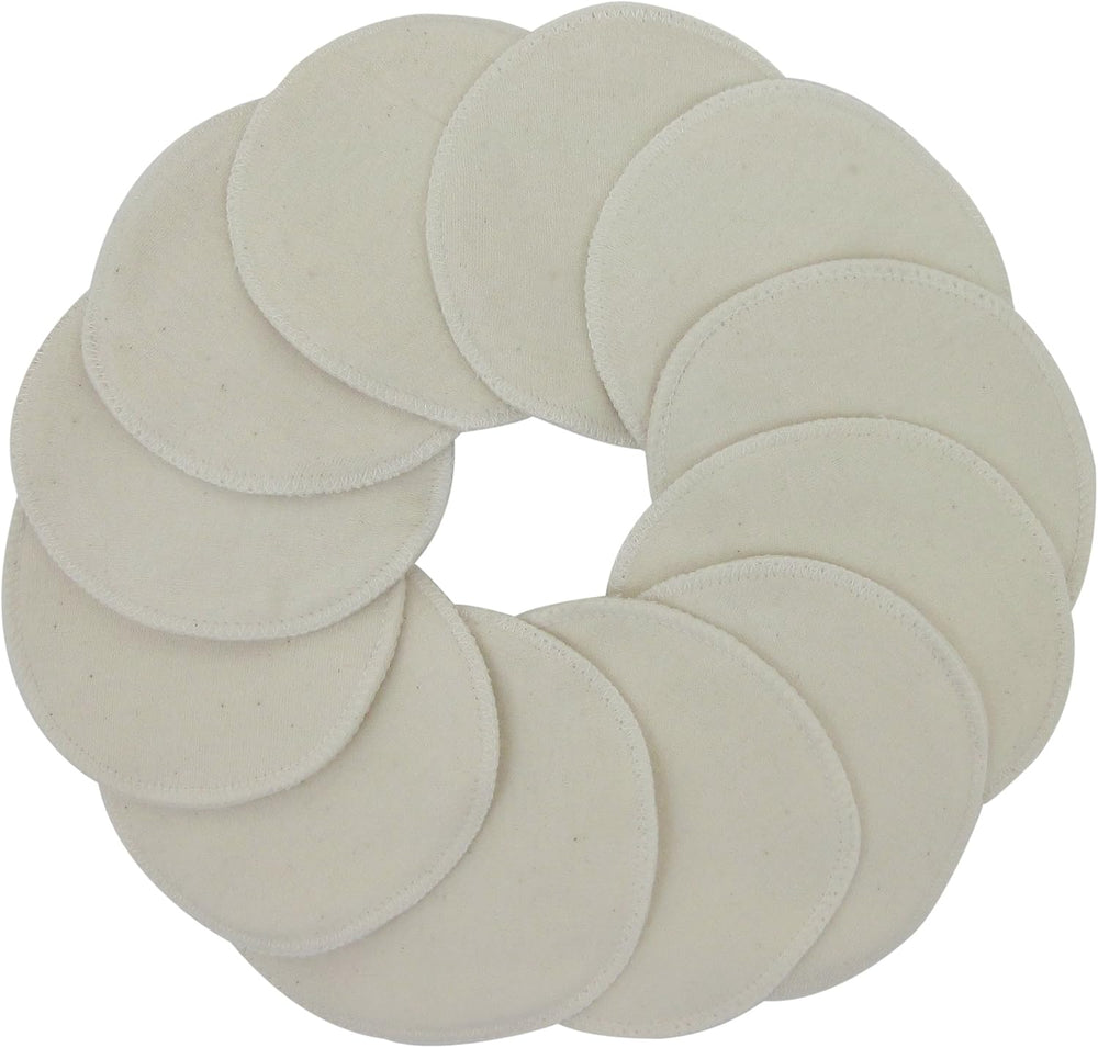 Tl Care organic cotton nursing pads front view packaging and product display