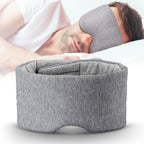 WM WESTERN MIRACLE Cotton Sleep Eye Mask front view in grey