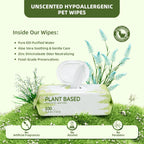 Immhabi hypoallergenic dog wipes for paw cleaning lifestyle