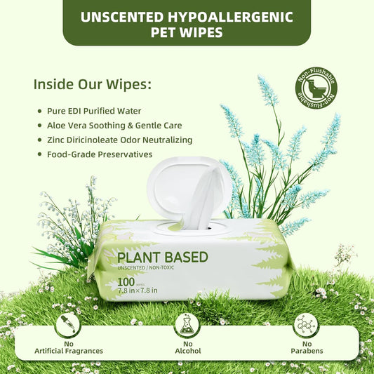 Immhabi hypoallergenic dog wipes for paw cleaning lifestyle