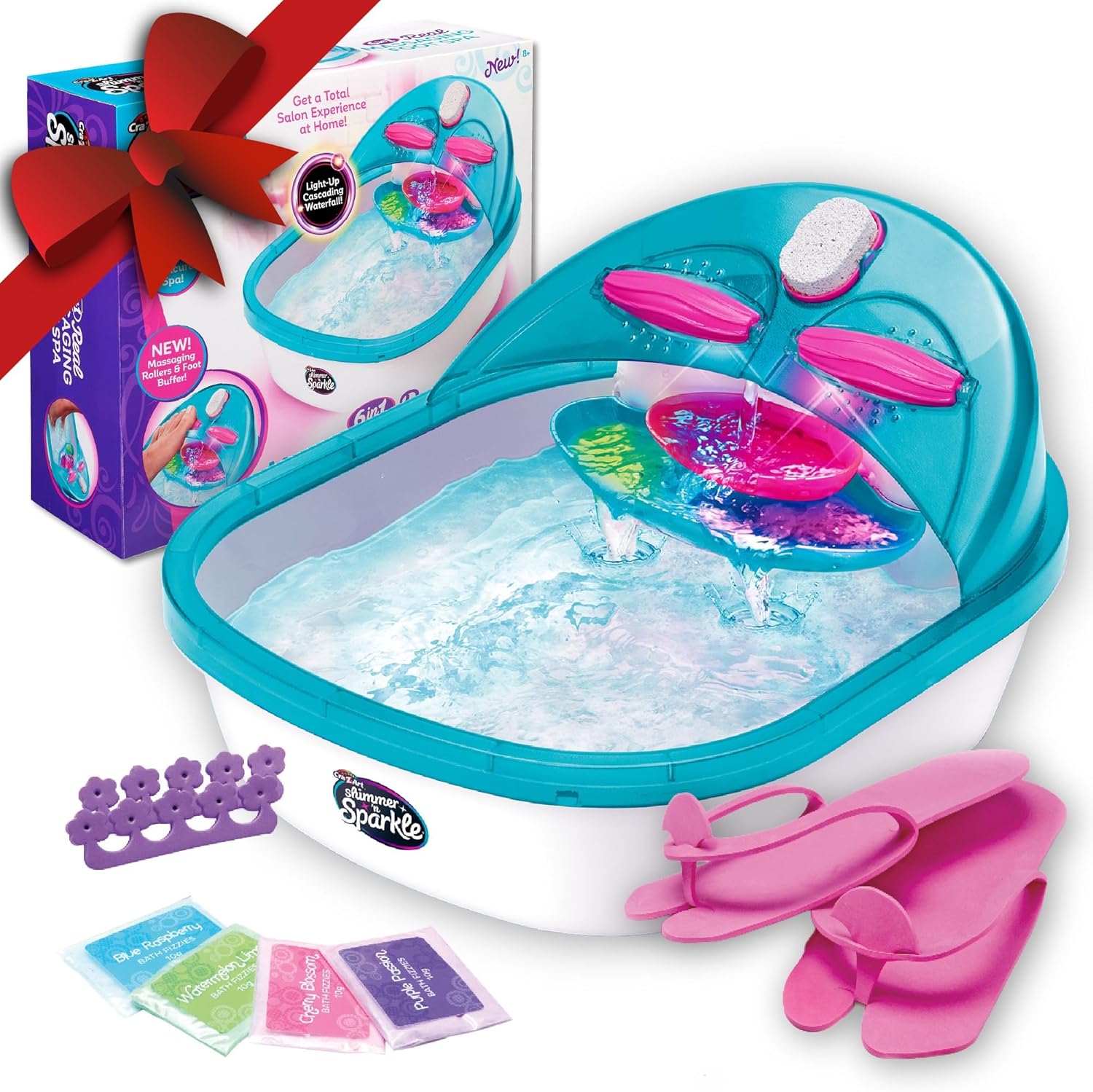 Cra-Z-Art Shimmer 'N Sparkle 6-In-1 kids foot spa front view