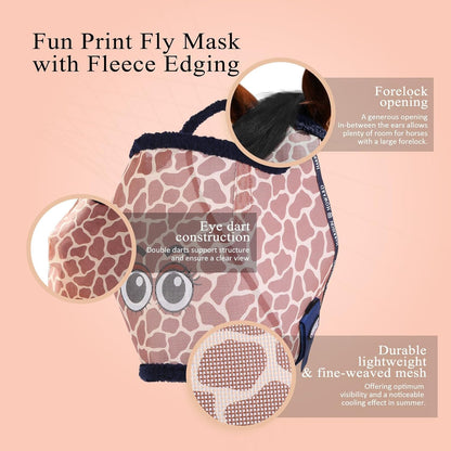 Close up of soft fleece padding on Harrison Howard fly mask