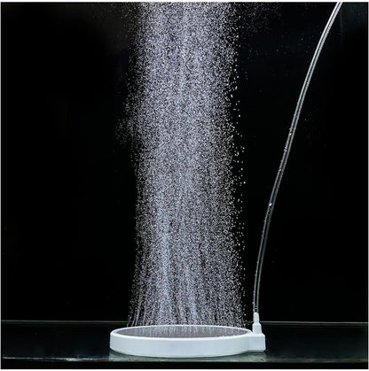 UPETTOOLS nano air stone aquarium bubbler front view on white background