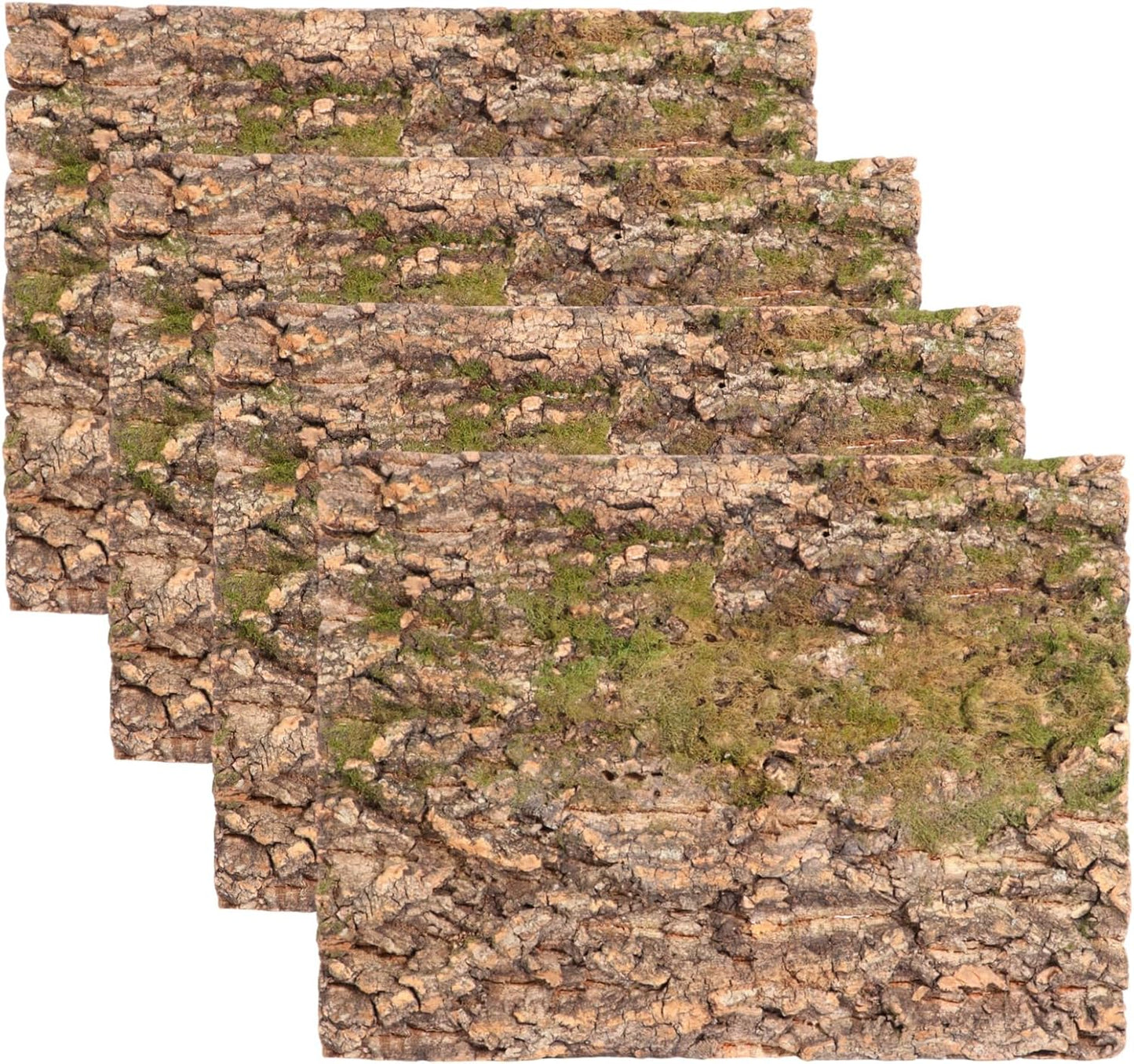 Close up of rough organic tree bark surface texture for reptile grip