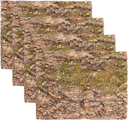 Close up of rough organic tree bark surface texture for reptile grip