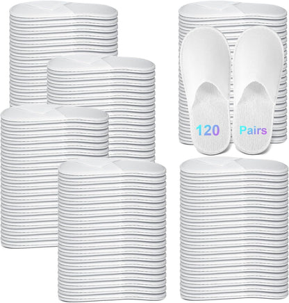Jagely disposable spa slippers bulk pack front view.