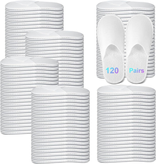 Jagely disposable spa slippers bulk pack front view.