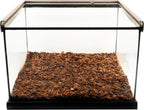 Close up view of natural fir tree bark substrate chips