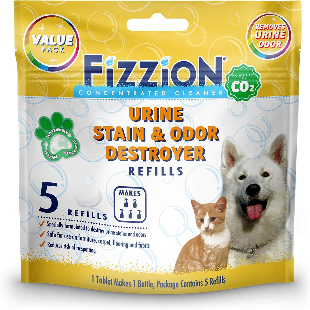 Fizzion Urine Pet Stain and Odor Destroyer 5 tablets pack front view