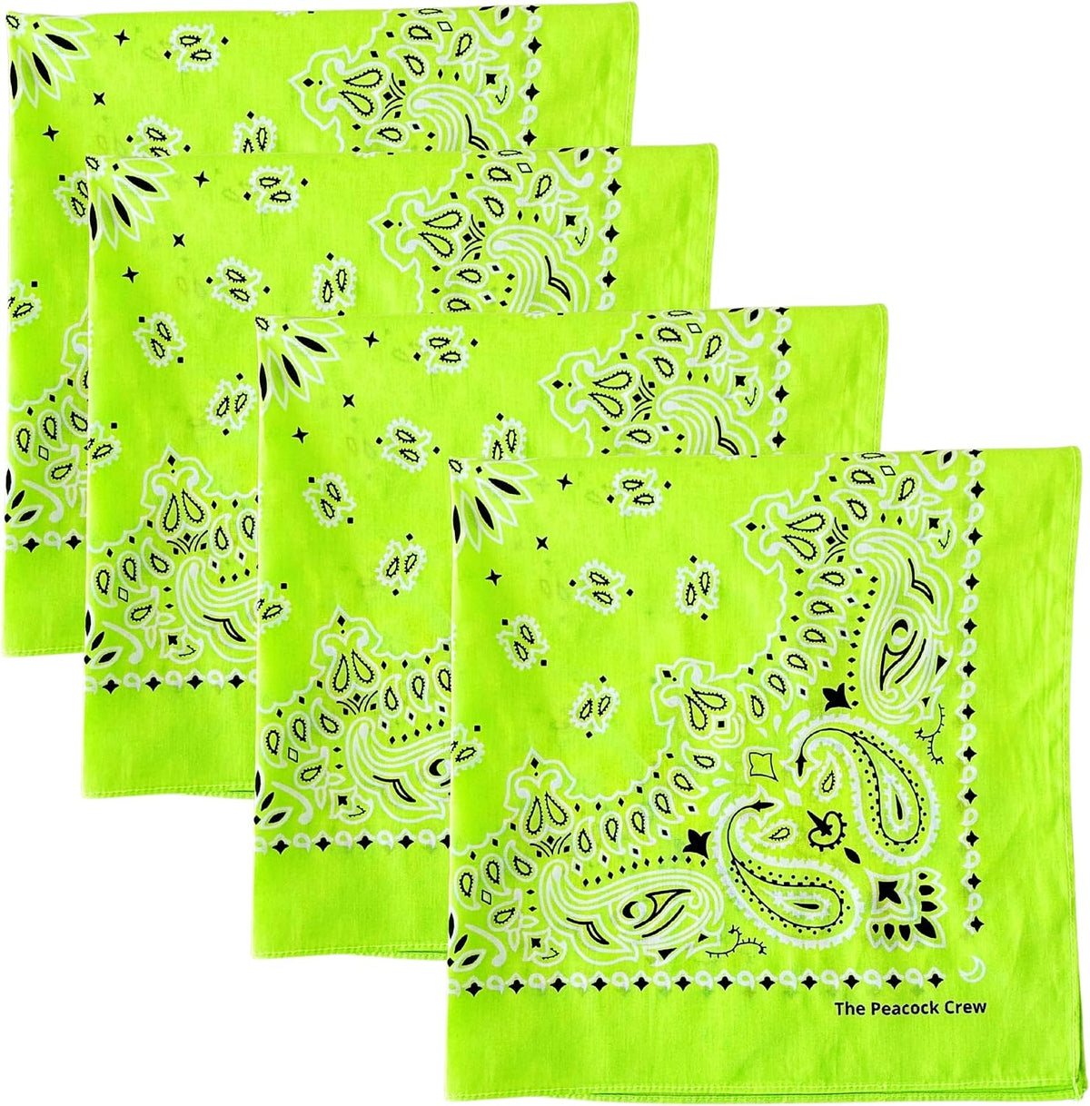The Peacock Crew Premium Soft Cotton Bandanas Pack for Men and Women Paisley 22 x 22 inches - Image 11