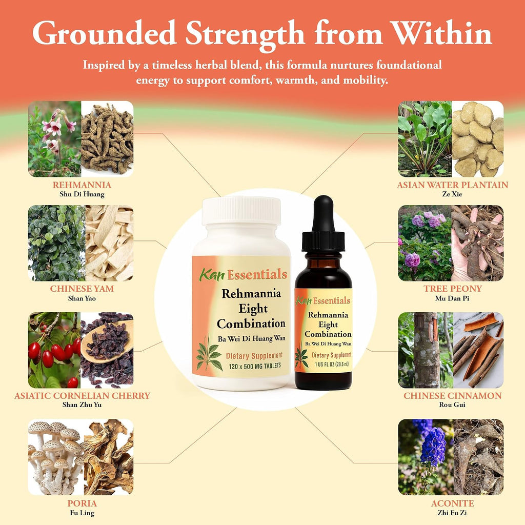 Kan Herbs Rehmannia Eight Combination dropper and liquid herbal extract