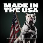 Bully Max dog food bag showing muscle growth benefits
