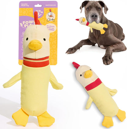 Yomp Penguin Dog Toy - Durable Stuffed, No Squeaker Dog Toys with Natural Canvas and Crinkle Paper - Interactive Stuffed Animal for Dogs (Waddles) - Image 9