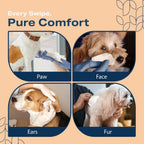 Unscented gentle puppy wipes for sensitive skin and allergy relief.