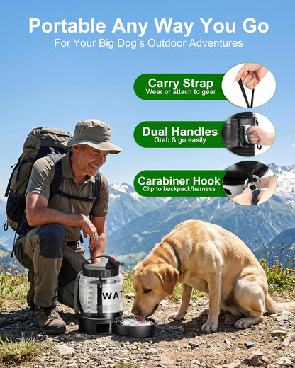 BPA free food grade pet hydration bottle showing secure silicone seals.