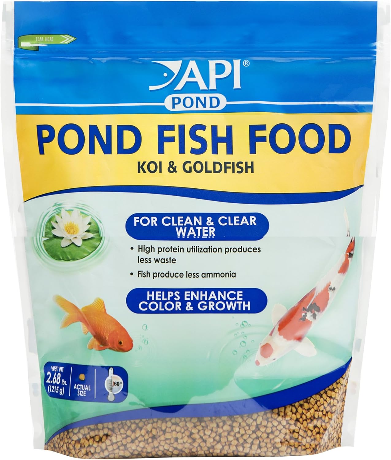 API Pond Fish Food 2.68 Pound bag front view
