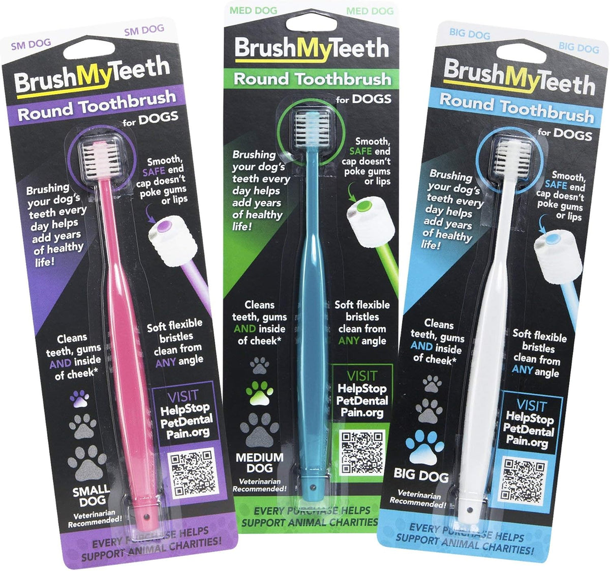 Large dog breed using Brush My Teeth dental brush