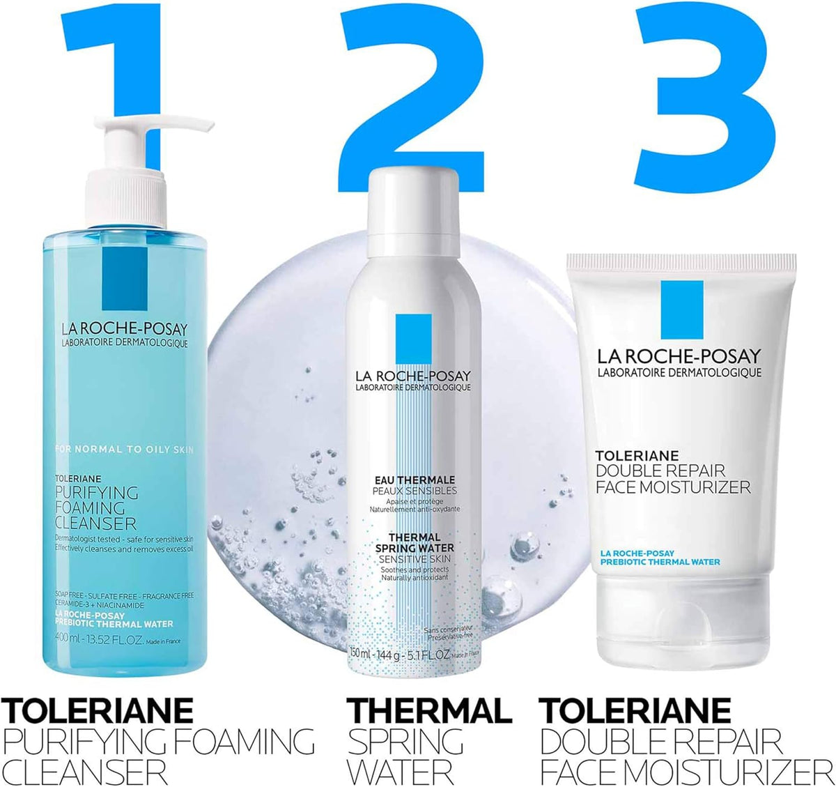 La Roche-Posay Toleriane Purifying Foaming Facial Cleanser lifestyle setting