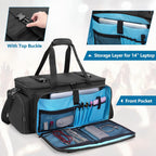 HODRANT sound equipment organizer highlighting internal dividers separating audio cables and professional microphones.
