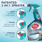 Simple Solution professional strength feline urine odor remover dual pack front angle view