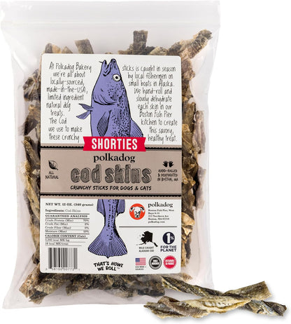 Polkadog Cod Skins for Dogs (2lb Regular) - Single Ingredient, Wild-Caught Fish Skin Natural Dog Treat Chews. High in Lean Protein & Omega 3. Hypoallergenic, Grain Free. Handcrafted & Made in USA - Image 10