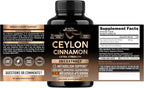 NutraHarmony Ceylon Cinnamon Capsules supplement facts label