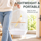 Small Bird Cage, Lightweight Hanging Travel Cage with Removable Tray - Image 2