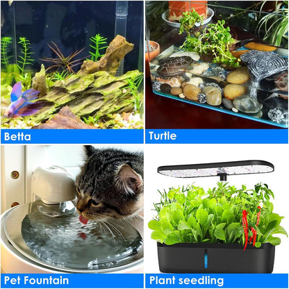 VCRAZE 15W heater submerged in nano aquarium setup
