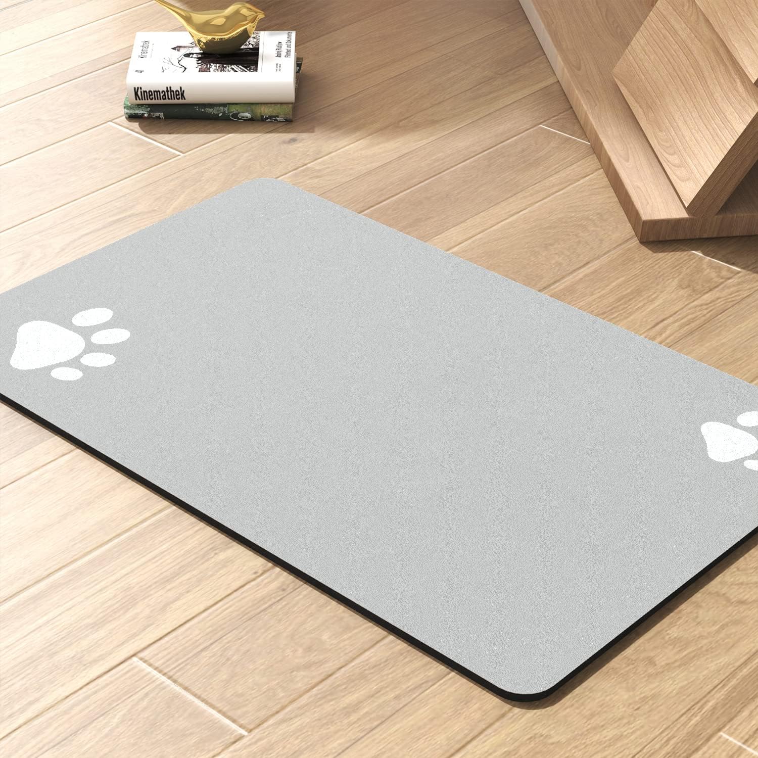 Pet Feeding Mat-Absorbent Dog Mat for Food and Water Bowl-No Stains Quick Dry Water Dispenser Mat-Dog Accessories Pet Supplies-Bowl for Messy DrinkersBeige,17"x28" - Image 11