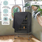 Explore Land bird cage cover folded to show ease of storage and installation