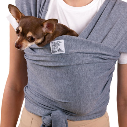 Comfortable cotton-spandex pet sling for kittens and puppies