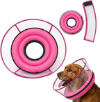 2-in-1 Soft Inflatable Dog Cone Collar Alternative with Enhanced Anti-Licking Guard Shield, Dog Collar After Surgery, Adjustable Recovery Cones for Large Medium Small Dogs and Cats(Blue, M+) - Image 12
