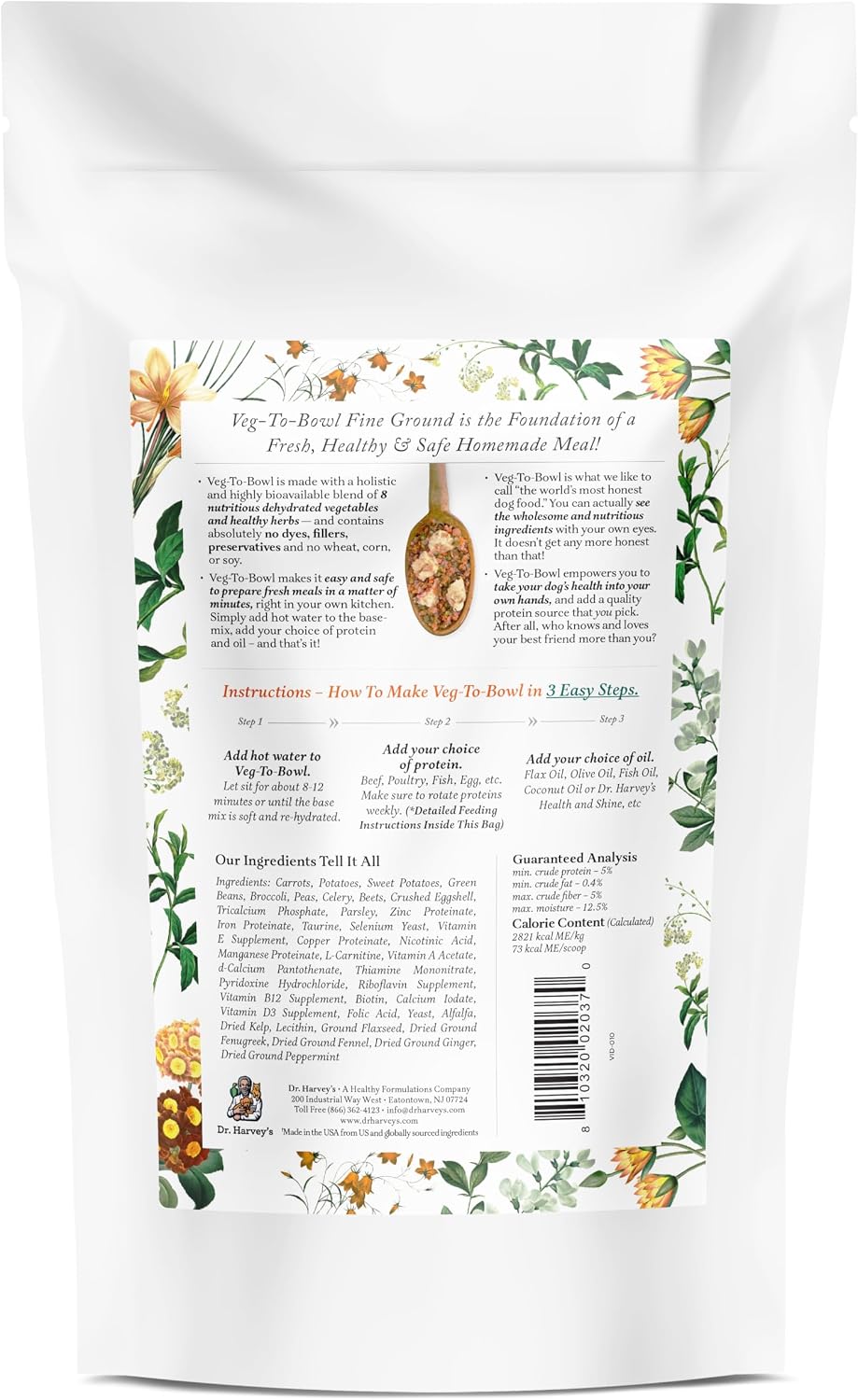 Premium imported dog food ingredients list