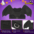 Close-up view of lightweight felt fabric and flexible wire on Rypet bat wings