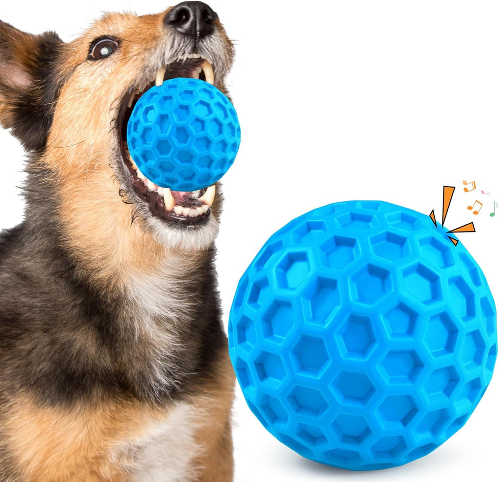 Tough Dog Chew Toys for Aggressive Chewers, Indestructible Dog Balls for Aggressive Chewers, Squeaky Balls for Dogs, Squeaky Toys for Large Dogs, Funny Heavy Duty Ball - Image 14