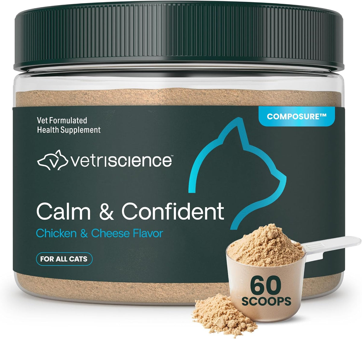 VetriScience Calm & Confident Chews, Composure Calming and Anxiety Supplement for Cats, Reduce Stress and Fear, Ideal for Travel, Vet, Grooming and Routine Changes, Chicken, 30 Count - Image 11