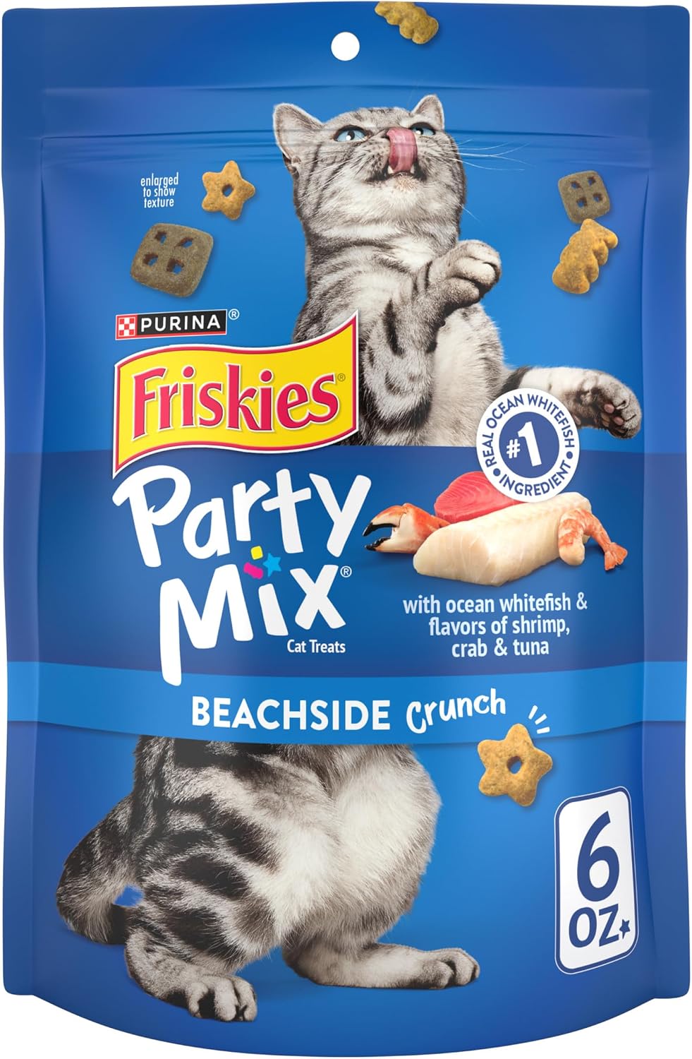 Purina Friskies Cat Treats, Party Mix Beachside Crunch - 30 oz. Pouch - Image 15