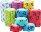 Eco-Fused Self Adhering Bandage - Injury Wrap Tape for Cats - Pack of 6 - Supports Muscles and Joints - Does not Stick to Hair - Elastic, Water Repellent, Breathable - Relieves Stress - Image 9