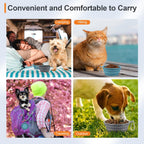 Kytely portable pet food bowl folded flat to point seven inches with carabiner clasp attached.