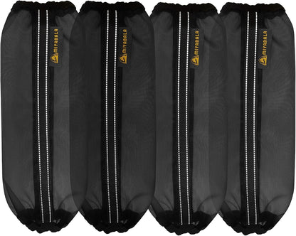 Full set of four universal size horse care mesh boots packaging view