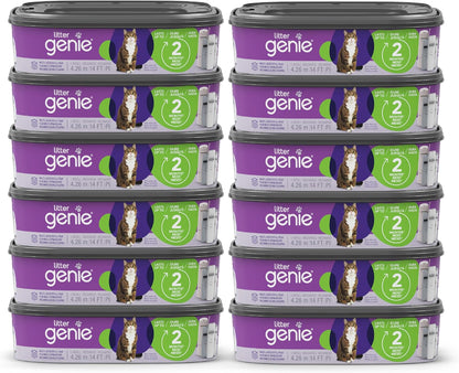 Litter Genie Refill Bags 14 FT (1-Pack) Multi-Layers Of Odor-Barrier Technology 1 Square Refill Cartridge Lasts Up To 2 Months Per Cat - Image 9