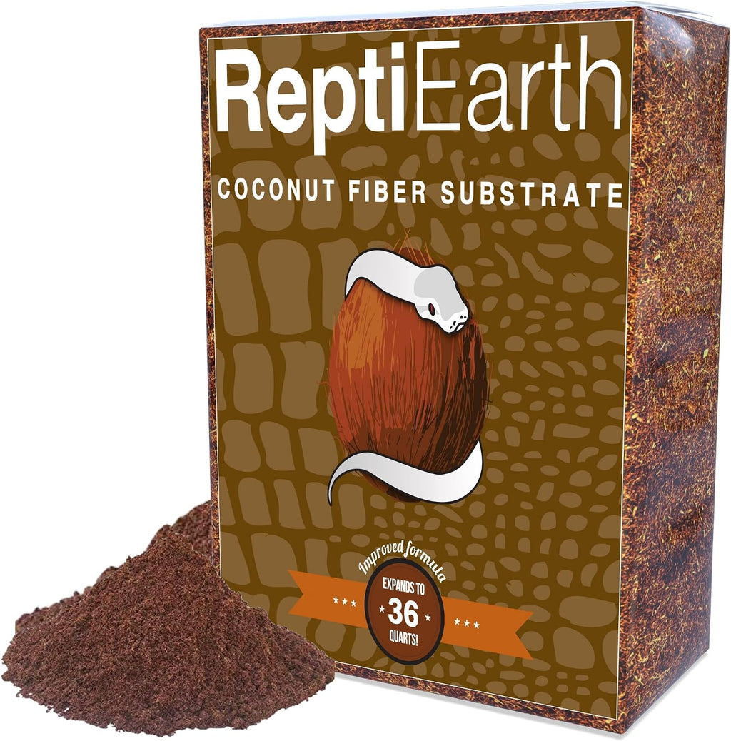 Triple-washed clean coconut substrate for amphibians