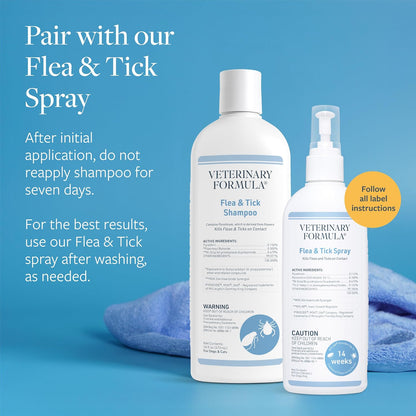 Veterinary Formula dog and cat flea control shampoo