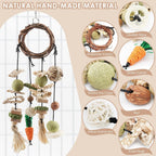 Bissap rattan ring hanging toy with snacks