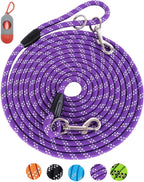 Long Dog Leash for Training 10FT/16FT/20FT/30FT/50FT/100FT, Reflective Tie Out, Heavy Duty Dog Lead for Large, Medium & Small Dogs - Outside Walking, Playing, Camping, Yard - Image 10