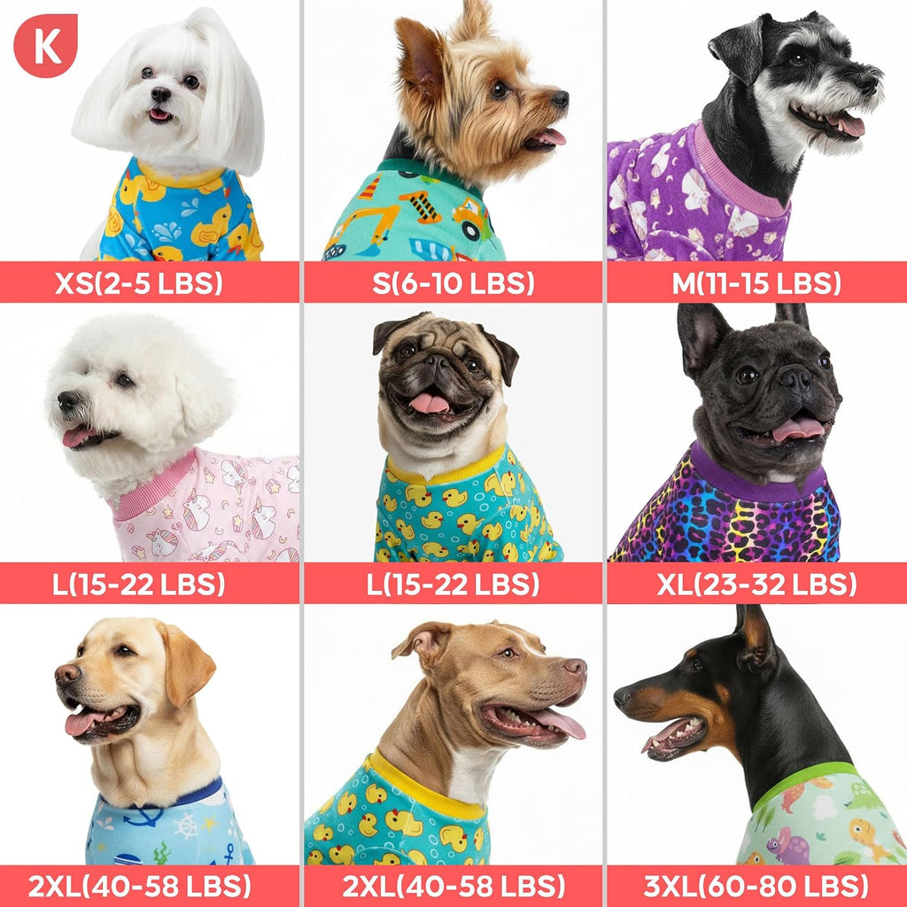 High cut belly detail on Kyeese pet pajamas